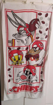 Kansas City Chiefs Looney Tunes Beach Towel - We Got Character Toys N More