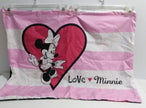 Lot of 2 Minnie Mouse Love Pillow Shams - We Got Character Toys N More