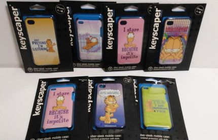 Keyscaper Lot of 7 Garfield iPod Touch 4G Covers - We Got Character Toys N More