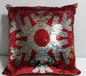 Christmas Snowflake Sequin Pillow - We Got Character Toys N More