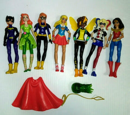 Lot of 7 Female DC Superheroes Action Figures - We Got Character Toys N More