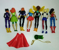 Lot of 7 Female DC Superheroes Action Figures - We Got Character Toys N More