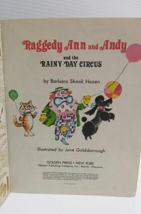 Raggedy Ann and Andy and the Rainy Day Circus (A Little Golden Book) - We Got Character Toys N More