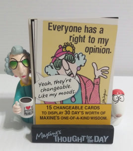 Maxine's Thought For The Day - We Got Character Toys N More