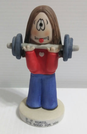 Cathy Guisewite Comic Ceramic Figurine If it hurts, it's good for you - We Got Character Toys N More