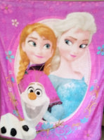 Disney  Frozen Plush Fleece Throw Blanket 48 x 80 - We Got Character Toys N More