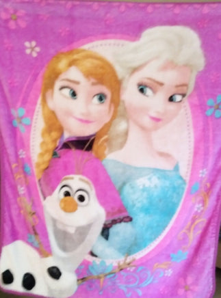 Disney  Frozen Plush Fleece Throw Blanket 48 x 80 - We Got Character Toys N More