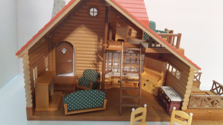 Epoch Calico Critters  Log Cabin House & Furniture - We Got Character Toys N More