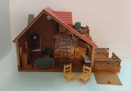 Epoch Calico Critters  Log Cabin House & Furniture - We Got Character Toys N More