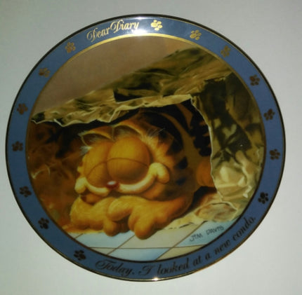 Garfield Dear Diary Plate New Condo - We Got Character Toys N More