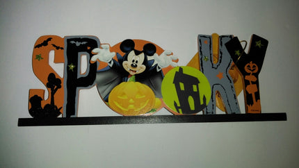Mickey Mouse Wooden Spooky Halloween Decoration - We Got Character Toys N More