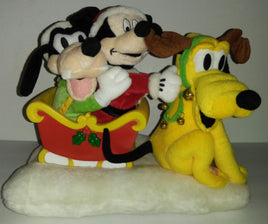 Mickey Goofy Pluto Sleigh Ride Animated Musical - We Got Character Toys N More