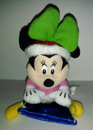 Disney Minnie Mouse Sledding Musical Singing  Holiday Plush - We Got Character Toys N More