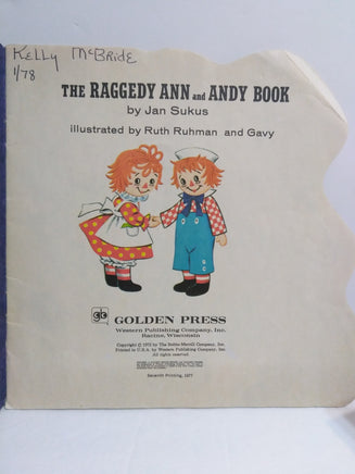 Raggedy Ann and Andy Golden Shape Book - We Got Character Toys N More