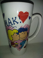 Peanuts Lucy and Schroeder SMACK Valentine Cup - We Got Character Toys N More