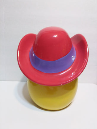 Yellow M&M's Cookie Jar with Cowboy Hat - We Got Character Toys N More