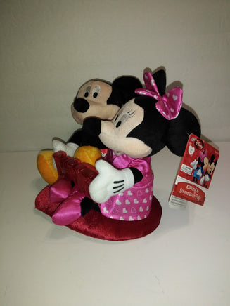 Disney Mickey & Minnie Mouse Kissing and Sound Love Pals Animated Plush - We Got Character Toys N More