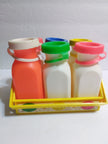 Fisher Price #637 Milk Jugs Bottles with Tops & Carrier - We Got Character Toys N More