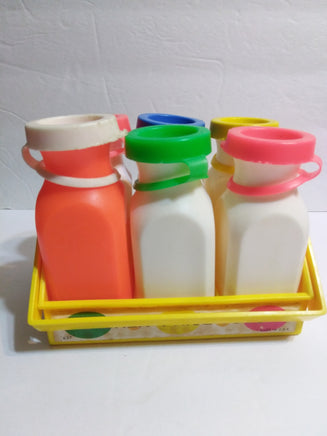 Fisher Price #637 Milk Jugs Bottles with Tops & Carrier - We Got Character Toys N More