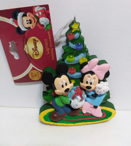 Disney Lighted Mickey & Minnie Mouse Ornament - We Got Character Toys N More