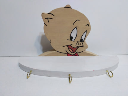 Porky Pig Wooden Shelf - We Got Character Toys N More