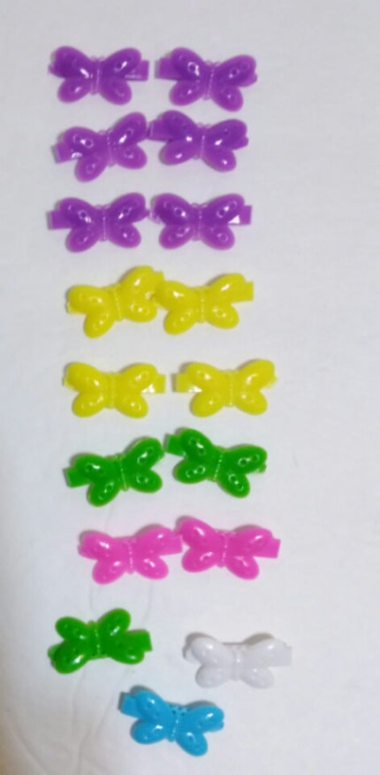 Plastic Butterfly Hair Barrettes - We Got Character Toys N More