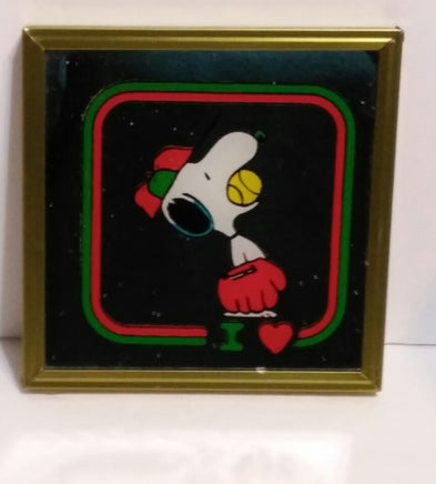 Snoopy Baseball Mirror Picture - We Got Character Toys N More