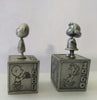 2 Hallmark Peanuts Gallery Pewter Figurines-Five Decades of Lucy & Charlie Brown - We Got Character Toys N More