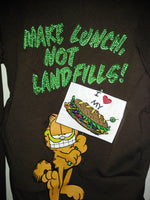 Garfield Shirt Make Lunch Not Landfills - We Got Character Toys N More