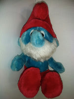 1979 Peyo & Wallace Papa Smurf plush - We Got Character Toys N More