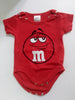 Red M&M Onesie 1 Piece Bodysuit - We Got Character Toys N More
