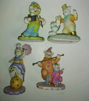 Avon 1993 Collectible Lot of 4 Circus Bears Figurines - We Got Character Toys N More