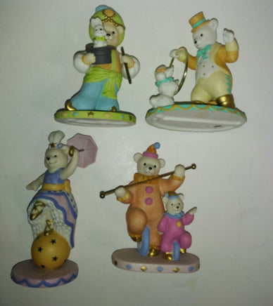 Avon 1993 Collectible Lot of 4 Circus Bears Figurines - We Got Character Toys N More