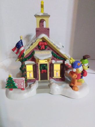 Danbury Mint Garfield Christmas Village The School House - We Got Character Toys N More