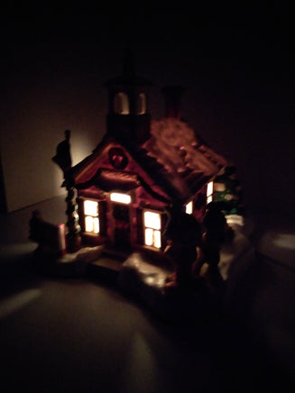 Danbury Mint Garfield Christmas Village The School House - We Got Character Toys N More