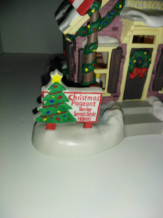 Danbury Mint Garfield Christmas Village The School House - We Got Character Toys N More