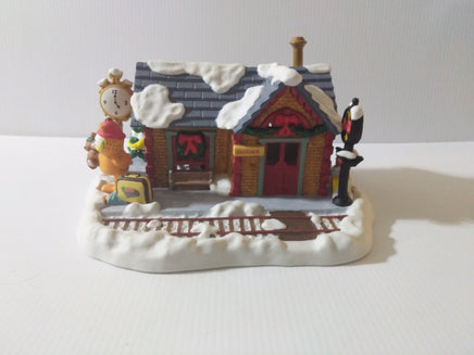 Garfield Christmas Danbury Mint Train Railroad Station - We Got Character Toys N More