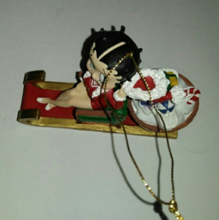 Betty Boop Christmas Ornament Sleigh - We Got Character Toys N More