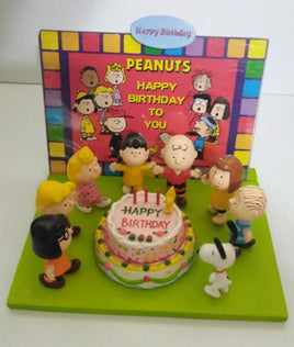 HTF Peanuts Snoopy Happy Birthday Figurine Scene - We Got Character Toys N More