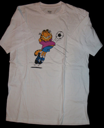 Garfield White Soccer T Shirt - We Got Character Toys N More