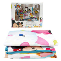 Disney Tsum Tsum Microfiber 3 Pc Twin Sheet Set - We Got Character Toys N More