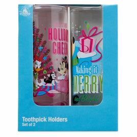 Disney Parks Holiday Cheer Merry & Bright Toothpick Holders - We Got Character Toys N More